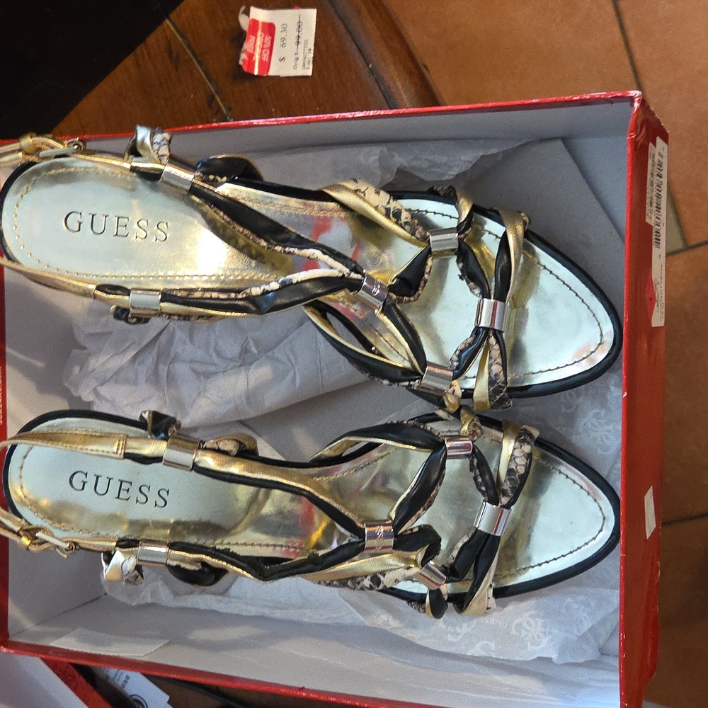 GUESS  GWKNOTTED 2 Women's High 5 " Heel Dress Sandals